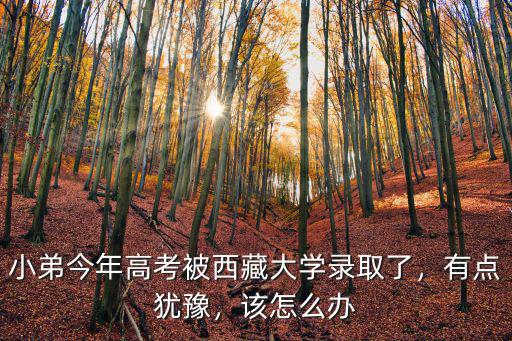 小弟今年高考被西藏大學(xué)錄取了，有點(diǎn)猶豫，該怎么辦