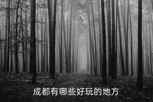 成都哪里必去,成都有哪些好玩的地方