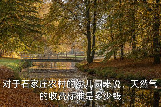 石家莊天然氣費是多少錢,天然氣的收費標準是多少錢