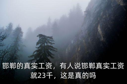 邯鄲國稅工資多少,邯鄲的真實工資