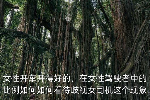 女性開車開得好的，在女性駕駛者中的比例如何如何看待歧視女司機這個現象