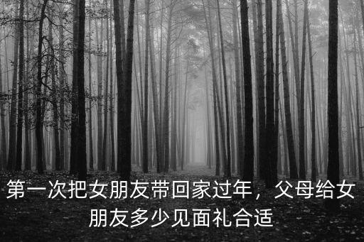 安徽家長給女朋友多少見面禮,父母給女朋友多少見面禮合適
