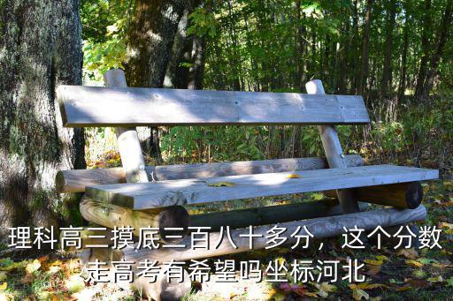 理科高三摸底三百八十多分，這個分數走高考有希望嗎坐標河北
