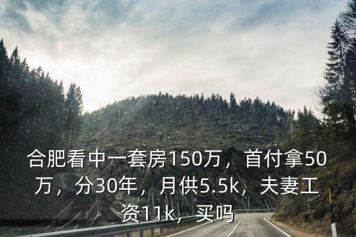 合肥買房130萬首付多少錢,首付拿50萬