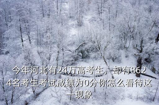 河北今年招多少考生,今年河北有24萬高考生