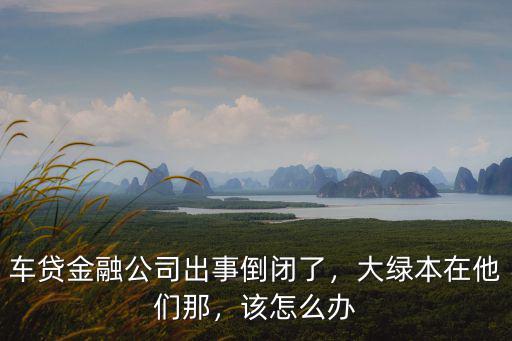 車貸金融公司出事倒閉了，大綠本在他們那，該怎么辦