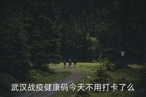 武漢戰疫健康碼今天不用打卡了么