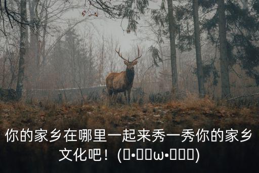 你的家鄉在哪里一起來秀一秀你的家鄉文化吧！(????ω????)