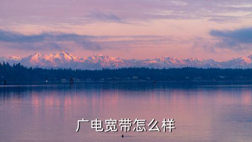 廣電寬帶怎么樣
