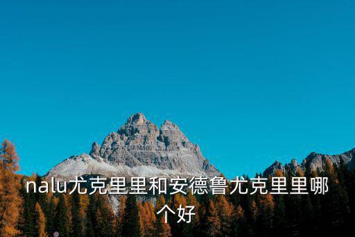 nalu尤克里里和安德魯尤克里里哪個(gè)好