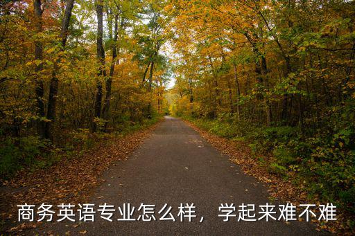 商務英語專業(yè)怎么樣，學起來難不難