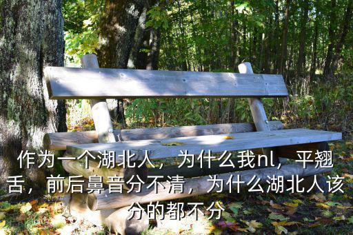 作為一個湖北人，為什么我nl，平翹舌，前后鼻音分不清，為什么湖北人該分的都不分