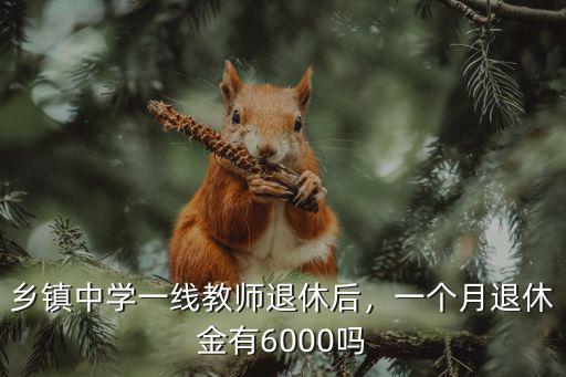 鄉鎮中學一線教師退休后，一個月退休金有6000嗎