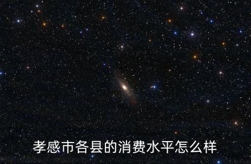 孝感市各縣的消費水平怎么樣