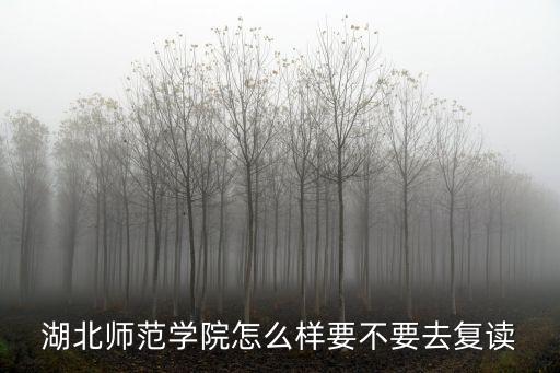 湖北師范學(xué)院怎么樣要不要去復(fù)讀