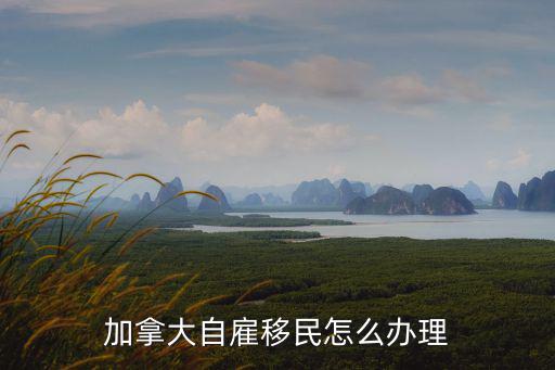 加拿大自雇移民怎么辦理