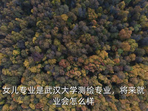 女兒專業是武漢大學測繪專業，將來就業會怎么樣