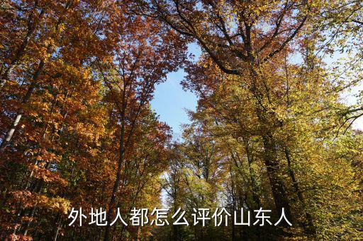 黃岡人怎么評價山東人,外地人都怎么評價山東人