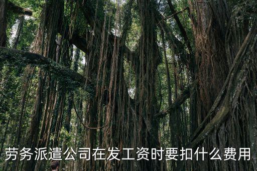 勞務派遣公司在發工資時要扣什么費用