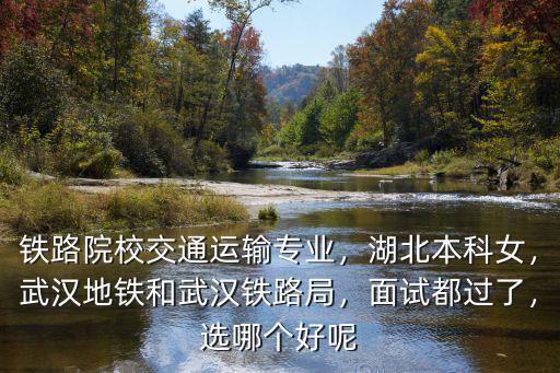 鐵路院校交通運輸專業，湖北本科女，武漢地鐵和武漢鐵路局，面試都過了，選哪個好呢
