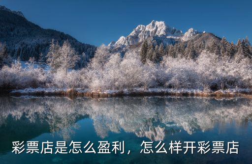 彩票店是怎么盈利，怎么樣開彩票店