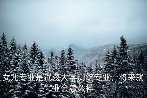 女兒專業(yè)是武漢大學(xué)測繪專業(yè)，將來就業(yè)會怎么樣