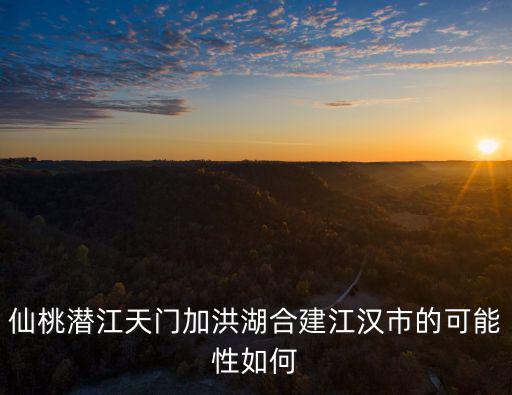 仙桃潛江天門加洪湖合建江漢市的可能性如何
