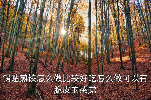 湖北鍋貼怎么做,鍋貼煎餃怎么做比較好吃