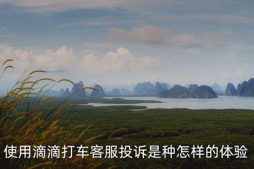使用滴滴打車(chē)客服投訴是種怎樣的體驗(yàn)