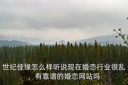 武漢市世紀(jì)佳緣怎么樣靠譜嗎,世紀(jì)佳緣怎么樣