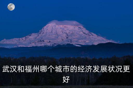 武漢和福州哪個城市的經濟發展狀況更好