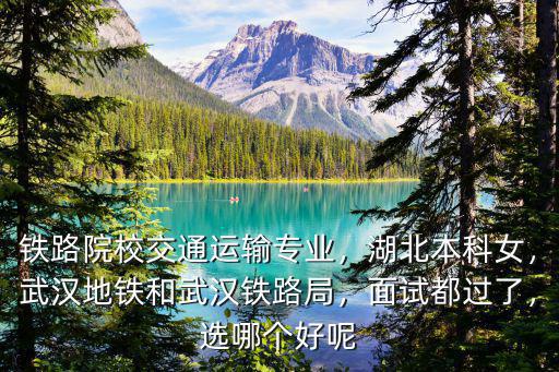 鐵路院校交通運輸專業，湖北本科女，武漢地鐵和武漢鐵路局，面試都過了，選哪個好呢