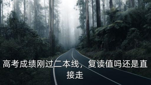 高考成績剛過二本線，復(fù)讀值嗎還是直接走
