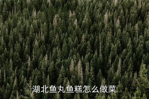 湖北魚丸魚糕怎么做菜