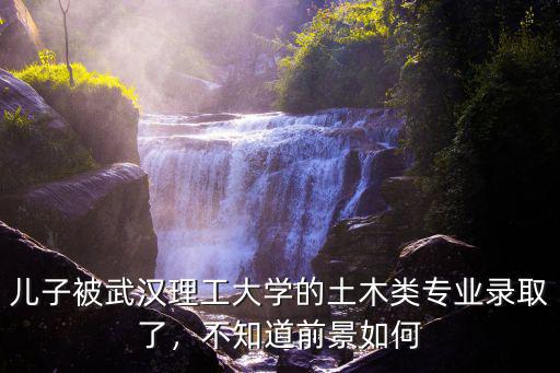 兒子被武漢理工大學(xué)的土木類(lèi)專業(yè)錄取了，不知道前景如何