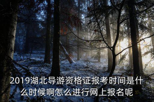 2019湖北導(dǎo)游資格證報(bào)考時(shí)間是什么時(shí)候啊怎么進(jìn)行網(wǎng)上報(bào)名呢