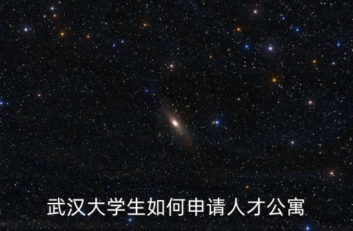 武漢大學(xué)生如何申請(qǐng)人才公寓