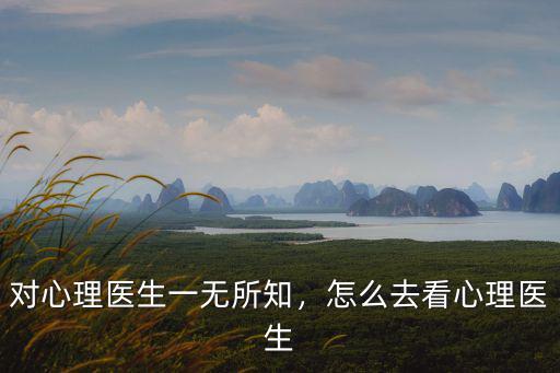 對心理醫(yī)生一無所知，怎么去看心理醫(yī)生