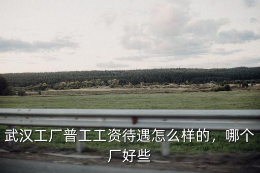武漢工廠普工工資待遇怎么樣的，哪個(gè)廠好些