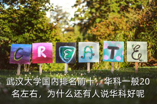 武漢大學(xué)國(guó)內(nèi)排名前十，華科一般20名左右，為什么還有人說華科好呢