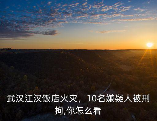 武漢江岸發(fā)生火災(zāi)目前怎么處理,武漢百年飯店發(fā)生火災(zāi)
