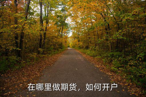 在哪里做期貨，如何開戶