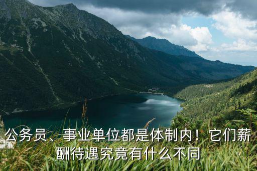 公務員、事業(yè)單位都是體制內！它們薪酬待遇究竟有什么不同