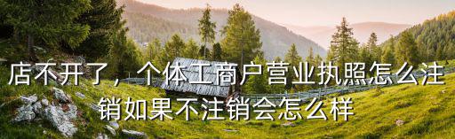 咸寧個體戶怎么注銷,個體工商戶營業執照怎么注銷