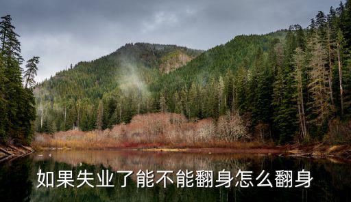 如果失業(yè)了能不能翻身怎么翻身