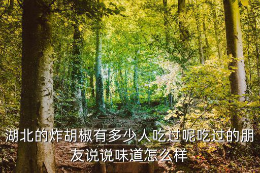 湖北的炸胡椒有多少人吃過呢吃過的朋友說說味道怎么樣