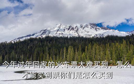 武漢到深圳的火車票怎么這么難買,今年為什么這么難買火車票