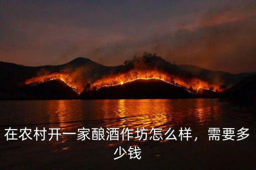 在武漢開酒坊怎么樣,在農(nóng)村開一家釀酒作坊怎么樣