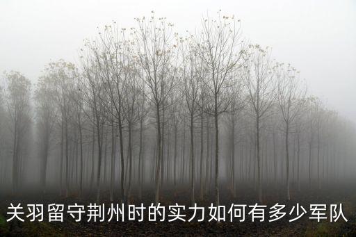 關羽的荊州軍戰力怎么樣,把關羽和荊州軍調入西川