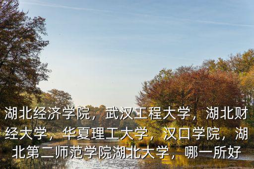 湖北經(jīng)濟(jì)學(xué)院，武漢工程大學(xué)，湖北財(cái)經(jīng)大學(xué)，華夏理工大學(xué)，漢口學(xué)院，湖北第二師范學(xué)院湖北大學(xué)，哪一所好